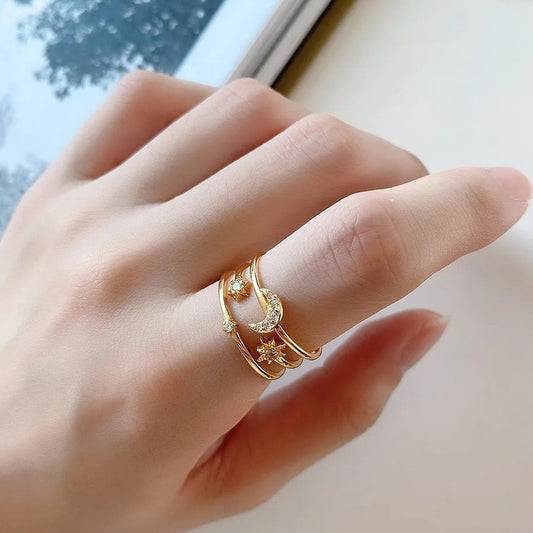 Nebula Ring - Gold Plated Sterling Silver
